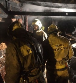 В поселке Винный  Володарского района случился пожар