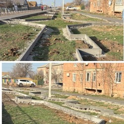 В Сизом Бугре продолжают благоустройство общественной территории