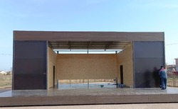 В новом володарском парке появится навес для зрителей и лавочки