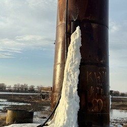 Специалисты провели ремонтные работы на водонапорной башне в селе Сорочье